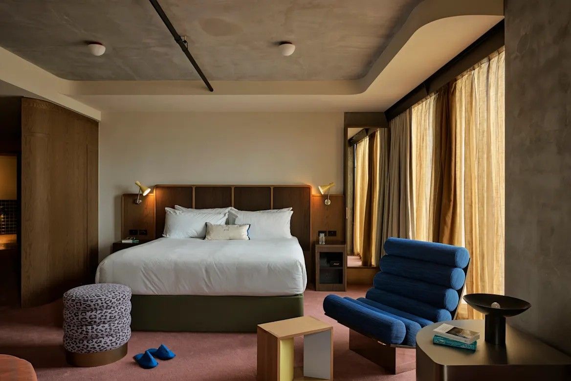 A thoughtfully appointed guest room